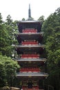 Gojunoto pagoda in Nikko, Japan Royalty Free Stock Photo