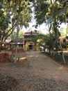 Gokarna India. streets of the old Indian city