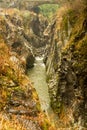 Gokase river rapids through columnar Takachiho gorge, Miyazaki, Japan Royalty Free Stock Photo