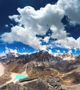 Gokyo Lakes in Nepal Royalty Free Stock Photo