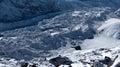 Gokyo village, lake and Ngozumpa glacier