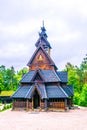 Gol stave church in Folks museum Oslo...IMAGE Royalty Free Stock Photo