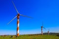 Golan Heights and several windmills Royalty Free Stock Photo