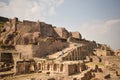 Golconda Fort Old Historical in India Area Background stock photograph
