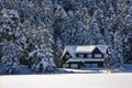 Golcuk / Bolu / Turkey, winter snow landscape. Travel concept photo