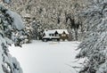 Golcuk Bolu Turkey, winter snow landscape. Travel concept photo