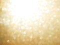 Gold abstract blured background and white bokeh