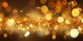 A gold abstract bokeh background. Generative AI AIG30. Royalty Free Stock Photo