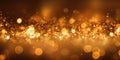 A gold abstract bokeh background. Generative AI AIG30. Royalty Free Stock Photo