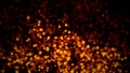 Gold abstract bokeh background. real dust particles with real lens flare stars. glitter lights . Abstract lights defocused. Merry Royalty Free Stock Photo