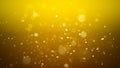 Gold abstract bokeh background. real dust particles with real lens flare stars. glitter lights Royalty Free Stock Photo