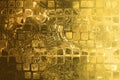 Gold Abstract Corporate Data Internet Grid