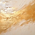 Gold Abstract Painting With Realistic And Naturalistic Textures