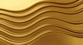 Gold abstract texture background with smooth flowing wave pattern lines Royalty Free Stock Photo