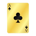 Fun gold ace of spades