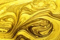 Gold acrylic paint. Vector illustration. Royalty Free Stock Photo