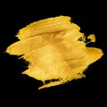 Gold acrylic paint. Vector illustration