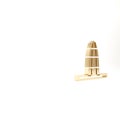 Gold Agbar tower icon isolated on white background. Barcelona, Spain. 3d illustration 3D render