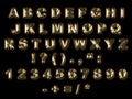 Gold alphabet Royalty Free Stock Photo