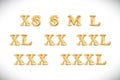 Gold alphabet balloons, Clothes size range set s m l xs xl xxl xxxl xx xxx Gold number and letter balloon