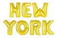 New york, gold color