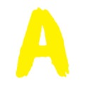 Gold Alphabet Modern. Font Paint. Yellow Calligraphy Design. Hand Typeface. Brush Letters. School Grunge.