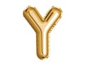 Gold alphabet Y air balloon for baby shower celebrate decoration