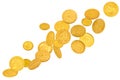 Gold American Dollar Coins Royalty Free Stock Photo