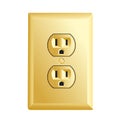 Gold American socket