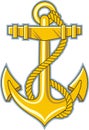 Gold anchor