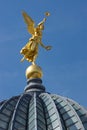 Gold angel in Dresden Royalty Free Stock Photo