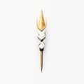 Gold Arrow Wine Stopper: Hand-painted Watercolor On White Background