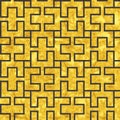 Gold art deco panels - Decorative interior grid