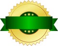 Gold award medal