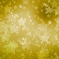 Gold backdrop for greetings with stars