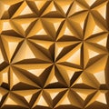 Gold background abstract polygon. Stock Illustration