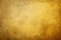 A gold background with antique golden scrolls Royalty Free Stock Photo