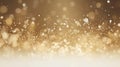Gold background with bokeh and glitter, Christmas, Engagement, Wedding