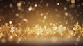 Gold background with bokeh and glitter, Christmas, Engagement, Wedding