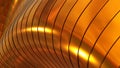 Gold background 3D, shiny striped texture circular pattern