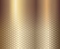 Gold background hexagons Royalty Free Stock Photo