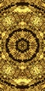 Gold background for mobile phone cover, symmetry telephone