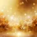 gold background, shiny, sparkling and blurred. Floral, gold flowers, golden background, blurred background