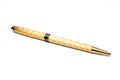 Gold ball-point pen Royalty Free Stock Photo