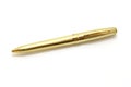 Gold ball point pen Royalty Free Stock Photo