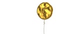 gold balloon symbol of cent on white background Royalty Free Stock Photo
