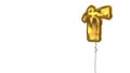 gold balloon symbol of fire extinguisher on white background Royalty Free Stock Photo