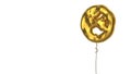 gold balloon symbol of globe Europe on white background Royalty Free Stock Photo
