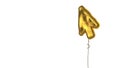 gold balloon symbol of mouse pointer on white background Royalty Free Stock Photo