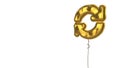 gold balloon symbol of sync alt on white background